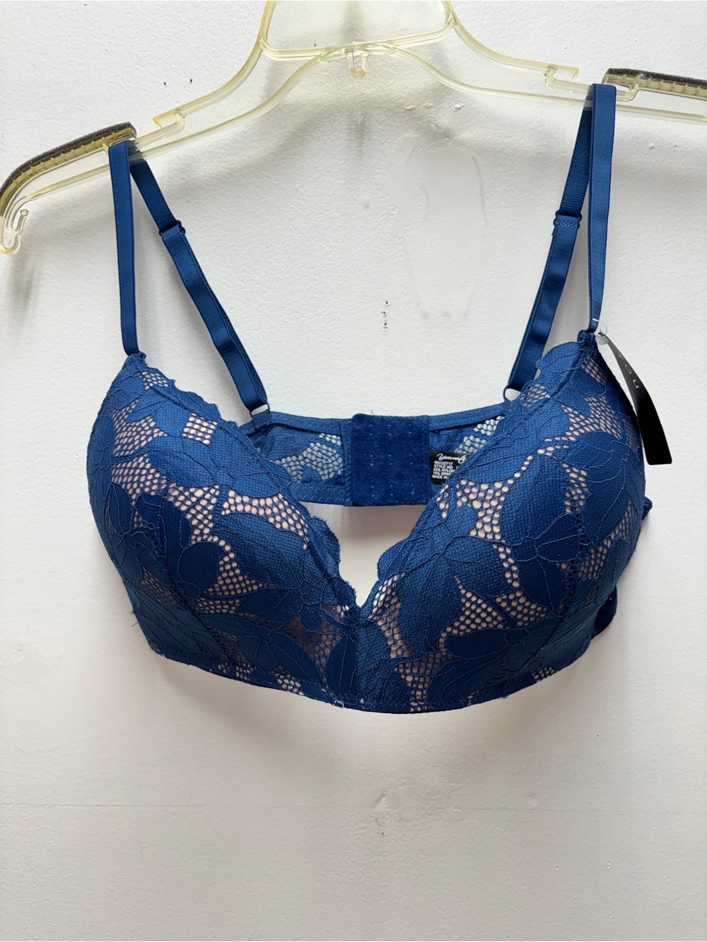 Women's Lace Push-Up Bra - Deep Blue youmita 38B